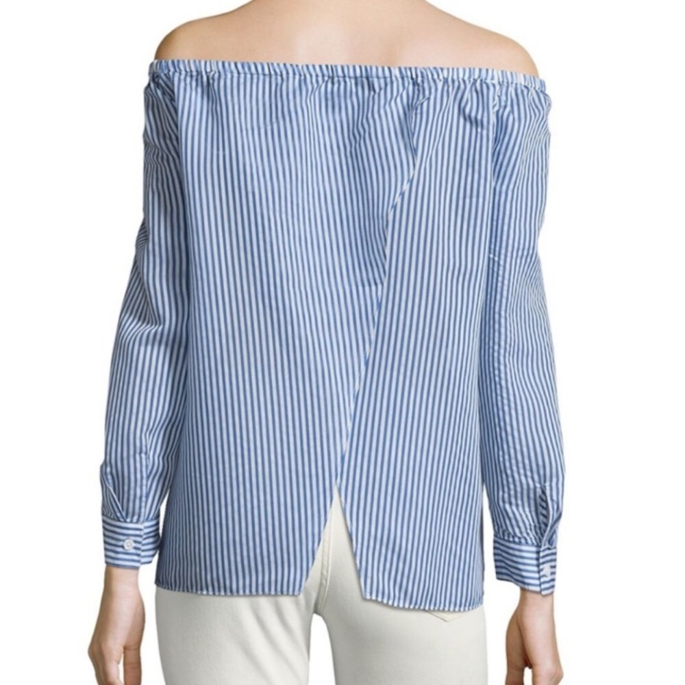 Bcbgeneration Off-Shoulder Slit-Back Top - image 5